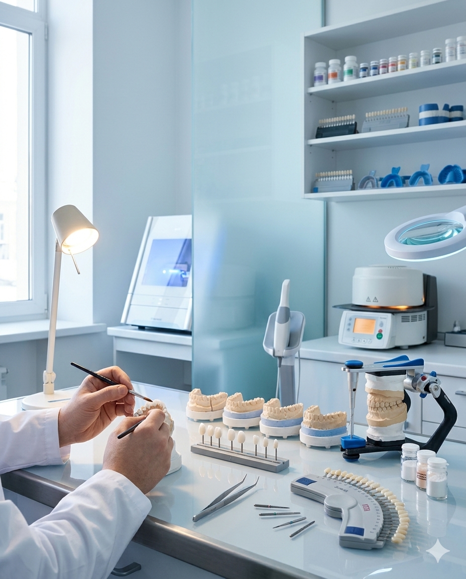 Зуботехническая лаборатория Inclinic&nbsp;– изготовление коронок и виниров на месте